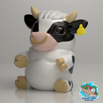 Male cow render